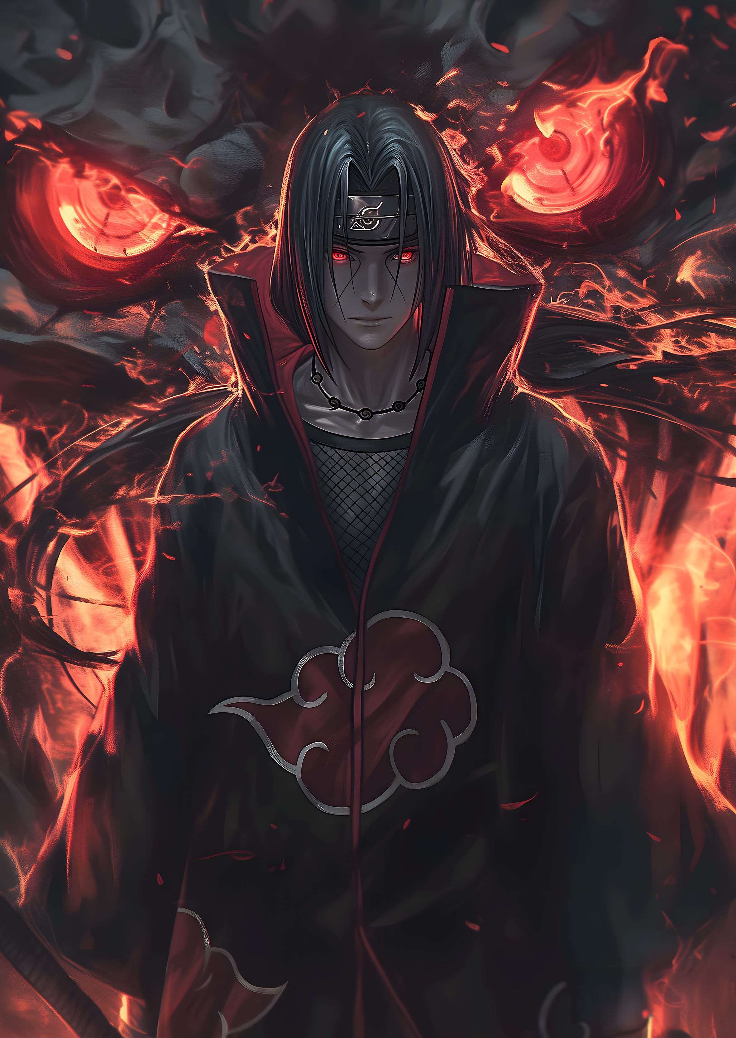 Itachi Uchiha Naruto metal wall art